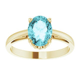 Solitaire Scroll Setting® Ring