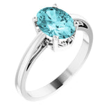 Solitaire Scroll Setting® Ring