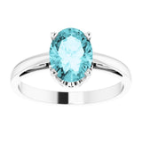 Solitaire Scroll Setting® Ring