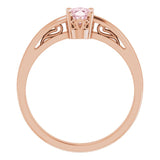 Solitaire Scroll Setting® Ring