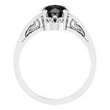 Solitaire Scroll Setting® Ring