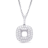 Diamond Pendant 1.75ct Cushion Center