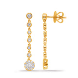 Yellow Gold Diamond Earring