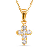 Yellow Gold Diamond Cross