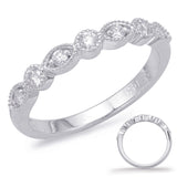 14 Kt White Gold Stackables Bands