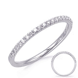 14 Kt White Gold Prong Set Bands
