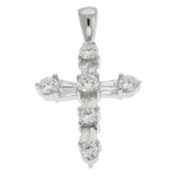 White Gold Cross Pendant