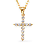 14 Kt Yellow Gold Crosses Pendants