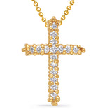 14 Kt Yellow Gold Crosses Pendants