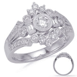 White Gold Diamond Fashion Ring