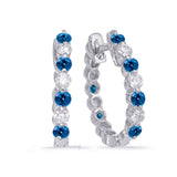Sapphire & Diamond Earring