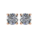14K Rose 2 CTW Natural Diamond Earrings