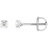 14K White 1/4 CTW Natural Diamond Cocktail-Style Earrings