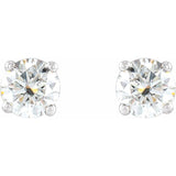 14K White 1/4 CTW Natural Diamond Cocktail-Style Earrings
