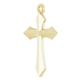 14K Yellow Cross Pendant