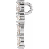 14K White 3/4 CTW Lab-Grown Diamond Pendant