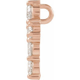 14K Rose 3/4 CTW Lab-Grown Diamond Pendant