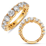 14 Kt Yellow Gold Prong Set Bands