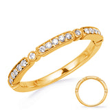 Yellow Gold Stackable Band