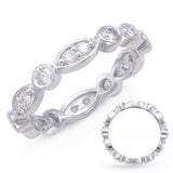 White Gold Stackable Eternity Band