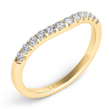 14 Kt Yellow Gold Curved Bands