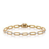 14 Kt Yellow & White Gold Fashion Bracelets