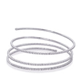 14 Kt White Gold Bangle Bracelets