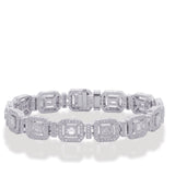 14 Kt White Gold Diamond Bracelets