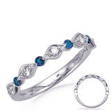 14 Kt White Gold Sapphire Color Rings - Precious