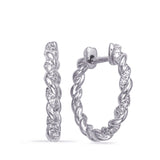 White Gold Diamond Earring