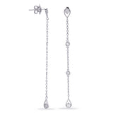 14 Kt White Gold Fashion Earrings