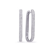 14 Kt White Gold Diamond Earrings