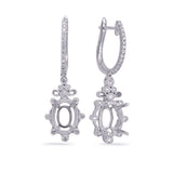 White Gold Diamond Earring