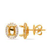 Yellow Gold Diamond Earring