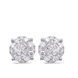 White Gold Diamond Earring