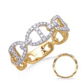 14 Kt Yellow Gold Diamond Fashion Diamond Rings