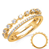 Yellw Gold Diamond Band