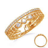 14 Kt Yellow Gold Diamond Fashion Diamond Rings