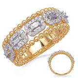 White & Yellow Gold Diamond Ring