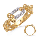 14 Kt Yellow Gold Diamond Fashion Diamond Rings