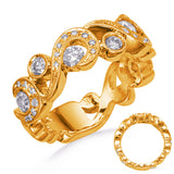 14 Kt Yellow Gold Diamond Fashion Diamond Rings