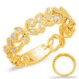 14 Kt Yellow Gold Vintage Fashion Diamond Rings