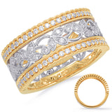 Yellow & White Gold Diamond Fashion Ring