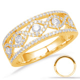 14 Kt Yellow Gold Diamond Fashion Diamond Rings