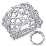 14 Kt White Gold Diamond Fashion Diamond Rings