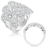 14 Kt White Gold Diamond Fashion Diamond Rings