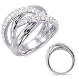 14 Kt White Gold Diamond Fashion Diamond Rings