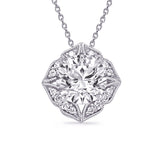 14 Kt White Gold Diamond Pendants