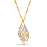 14 Kt Yellow Gold Fashion Diamond Pendants Pendants