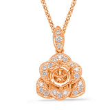 Diamond Pendant For 0.50ct Round